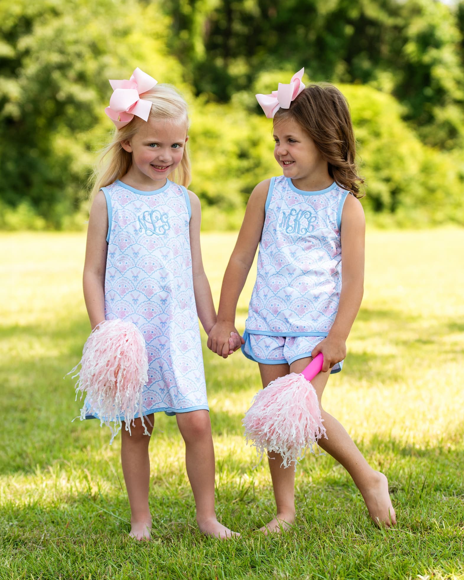 Pink And Blue Knit Baseball Play Set - Image 3