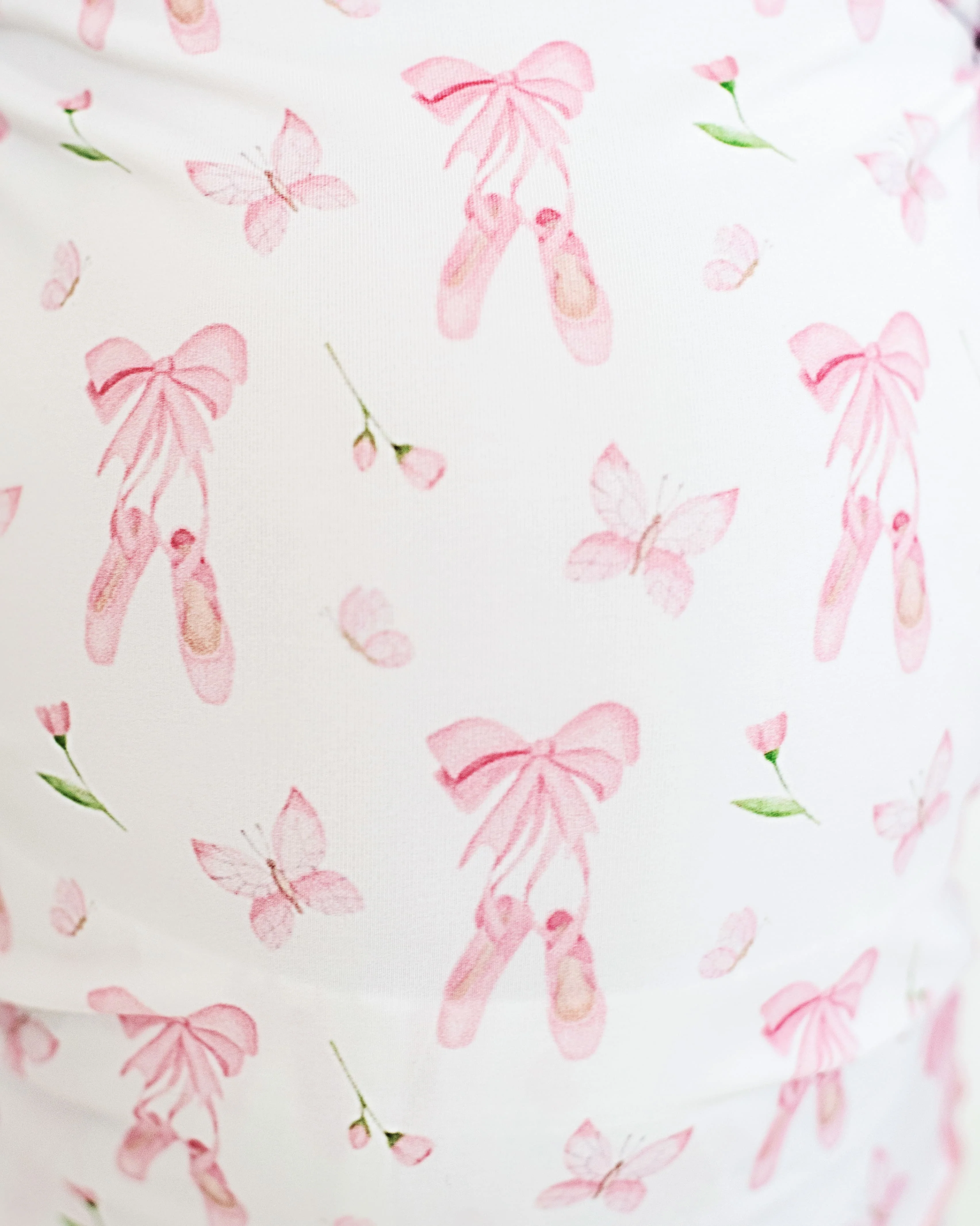 Pink Ballet Knit Pajamas - Image 3